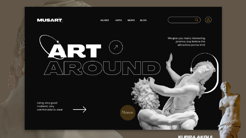 MUSART - Web design