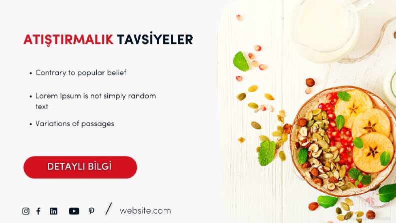 Atıştırmalık Tavsiyeler