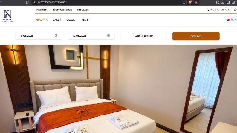 Nearest Airport Hotel  - web sitesi 