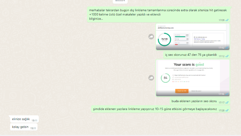 Google ilk sayfadayız.