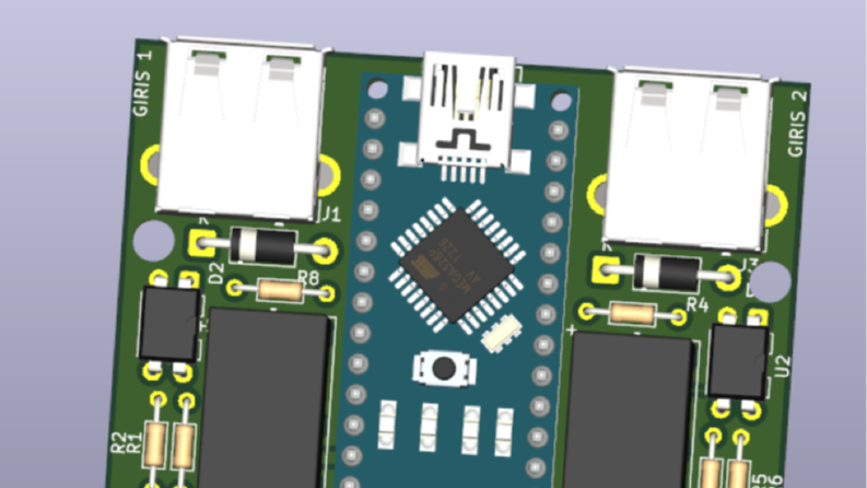 Arduino Nano Tabanlı Çift Röle Kontrol Kartı Tasarımı
