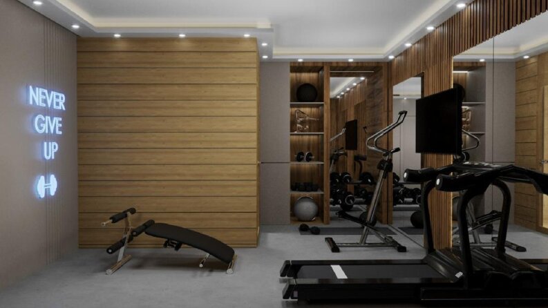 İç Mekan Tasarımları Salon , Spor odası , Mutfak