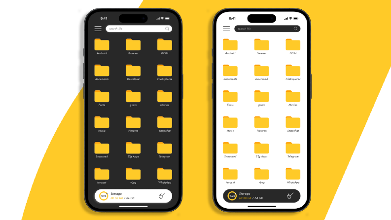 File Manager Mobile App UI design