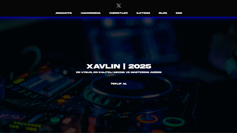 Xavlin - Profesyonel Prodüksiyon Sitesi