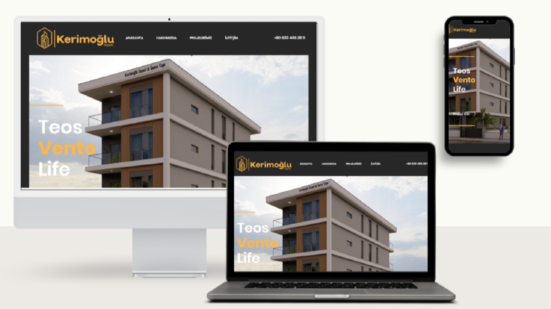 İnşaat Şirketi Kurumsal Web Sitesi