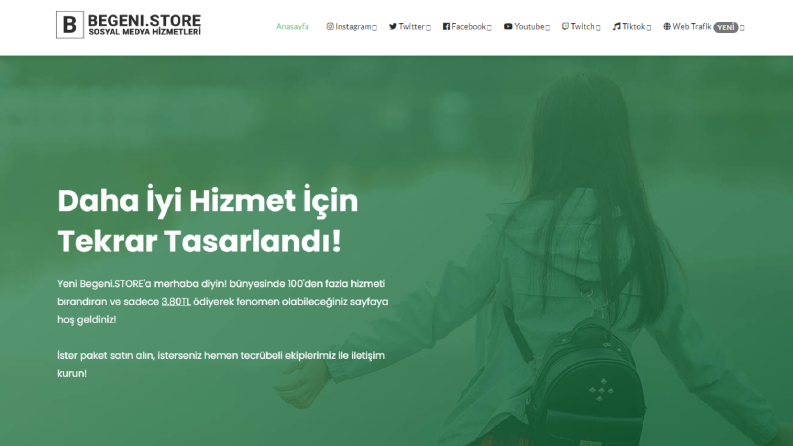Begeni Store - Web Tasarımı