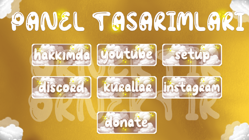 Yayinci Panel Tasarimlari