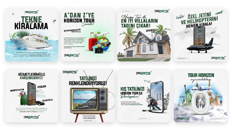 Horizon Tour - Sosyal Medya Tasarımları
