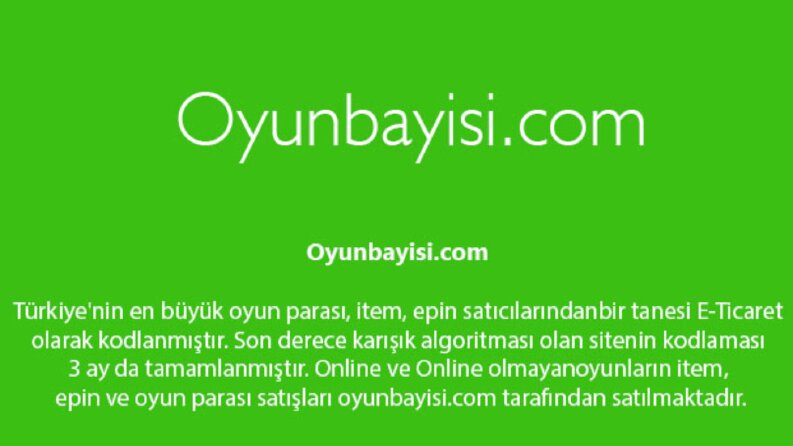 İş örneğim