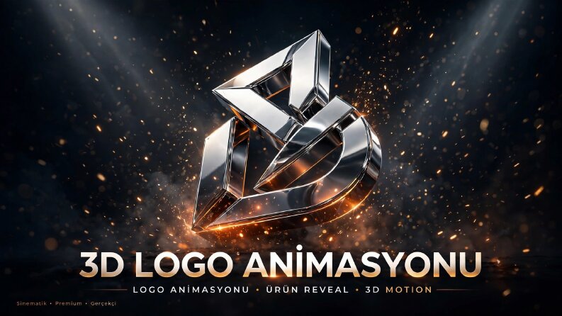Sinematek 3D Logo Animasyonu ve Ürün Reveal Hazırl