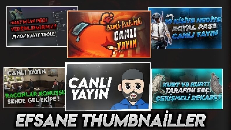 Video Kapak Resmi Çalışmaları (Thumbnail) 
