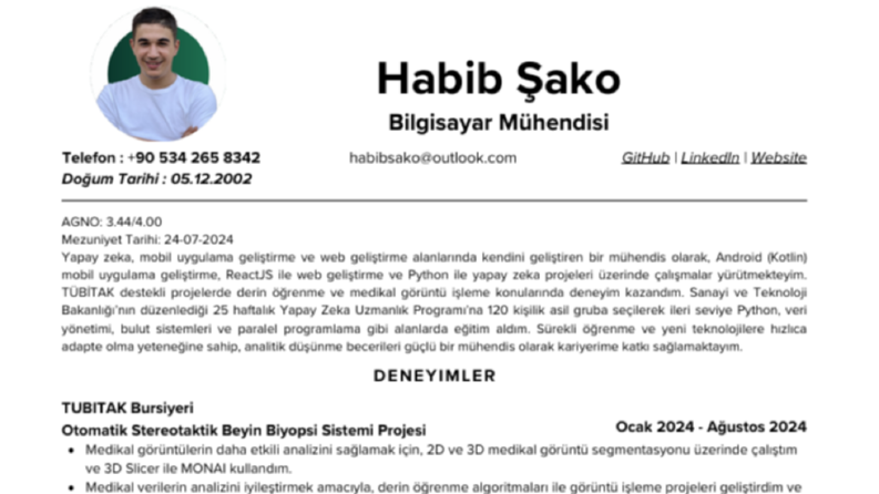 Portfolyo: İş Bulma Sürecinde Etkileyici CV Tasarımları