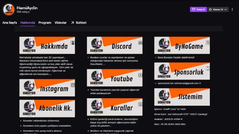 Twitch - Youtube Banner Tasarımı