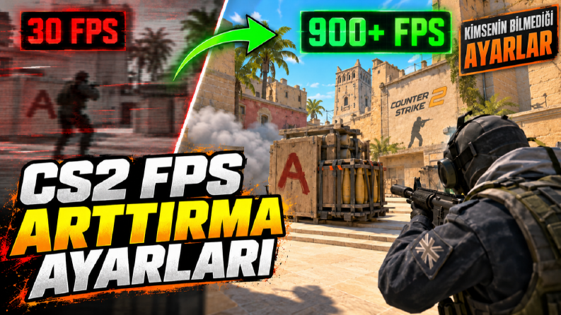 "CS:2 FPS ARTTIRMA AYARLARI" başlıklı thumbnail