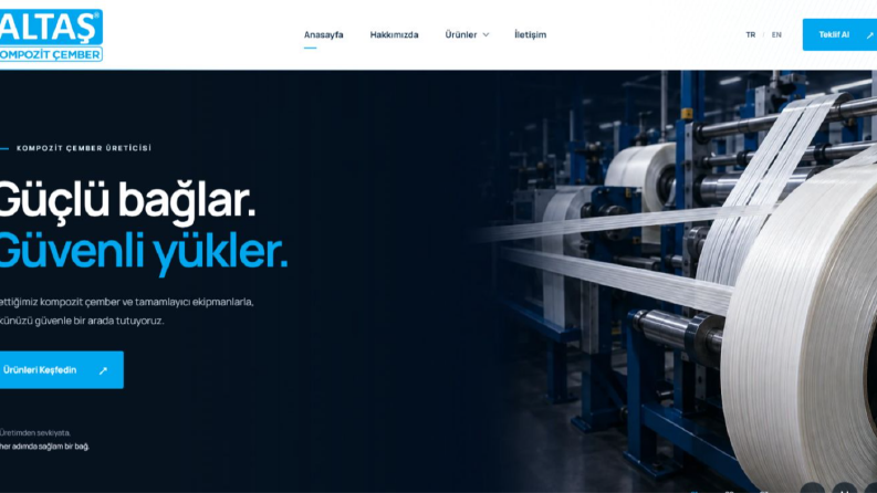 Kompozit Çember — Endüstriyel Web Sitesi ve Yönetim Paneli