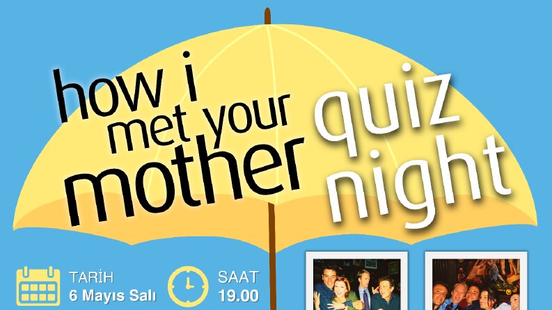 How I Met Your Mother Quiz Night Afiş Tasarımı
