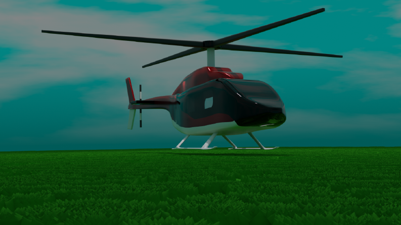 3 Boyutlu helikopter tasarımı