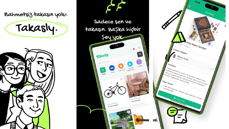 Takasly — Mobil Takas Platformu (Flutter)