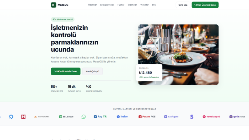 QR Menü Oluşturma SaaS Platformu