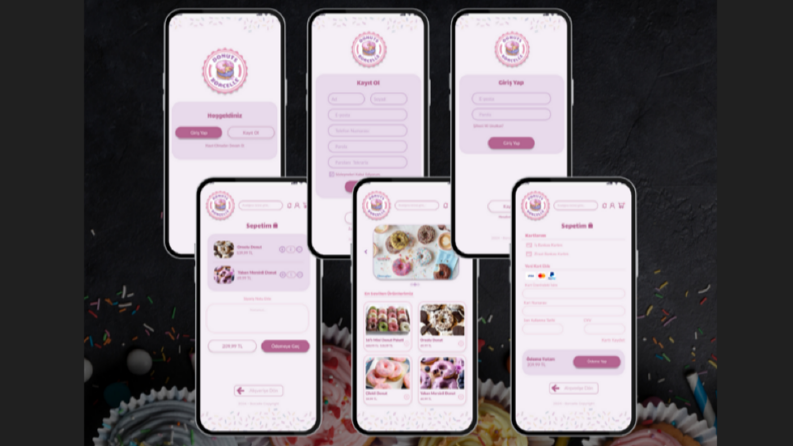 Donut Mobil Uygulama UI/UX Tasarımı