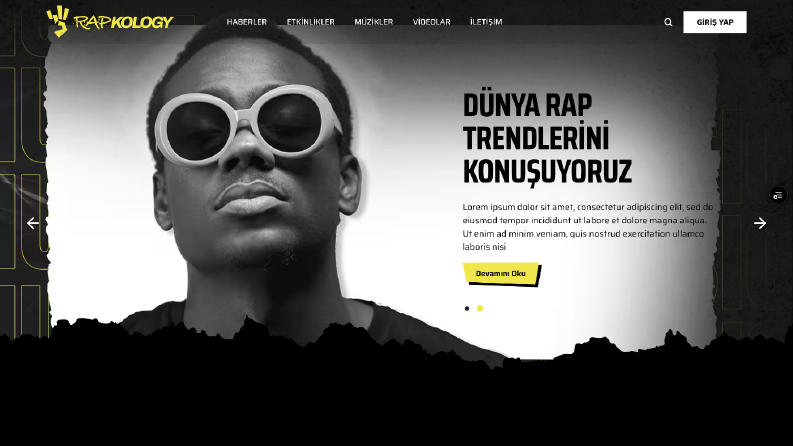 Rapkology - Rap Müzik İçerikleri Platformu Klonu