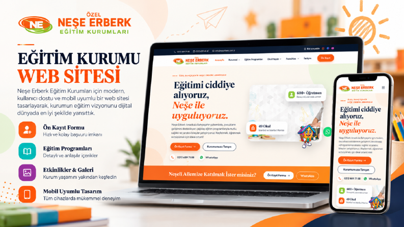 Neşe Erberk | Eğitim Kurumu Web Tasarımı