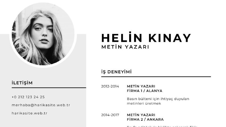 Etkili ve profesyonel cv tasarımları 