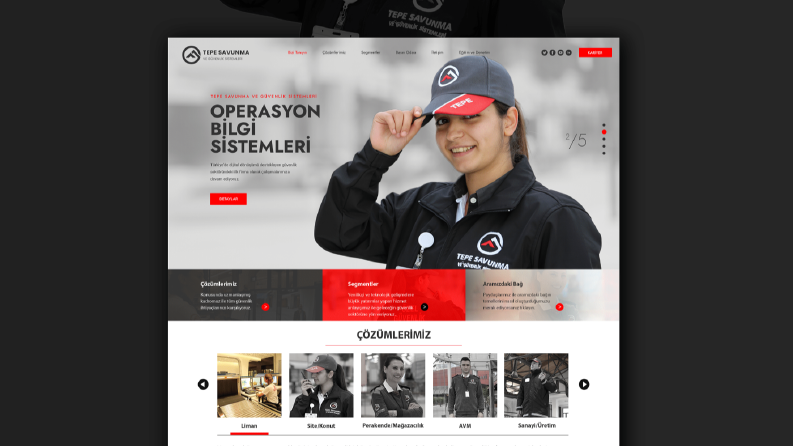 Tepe Savunma ve Güvenlik-Web Site Tasarım&Yazılım