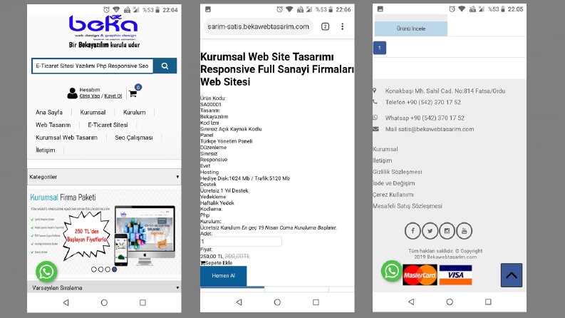 E-Ticaret Php Özel Tasarım5