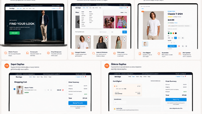 Modern E-Ticaret Web Uygulaması