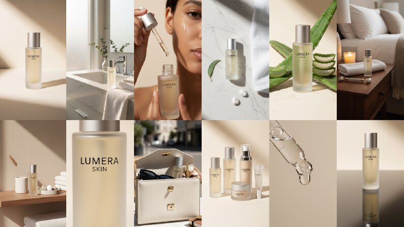 LUMERA Skin — Premium AI Skincare Visual Concept