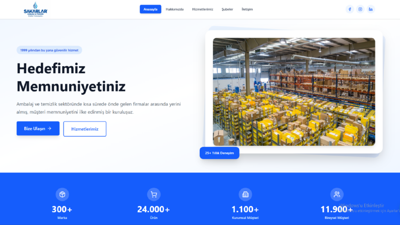 Firma Tanıtım Web Sitesi (Responsive & Hızlı)