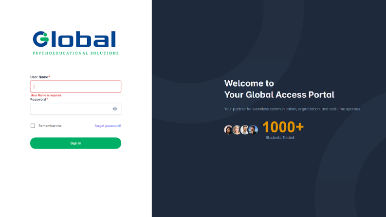 Global Psychoeducational Solutions – Öğrenci Takip Sistemi