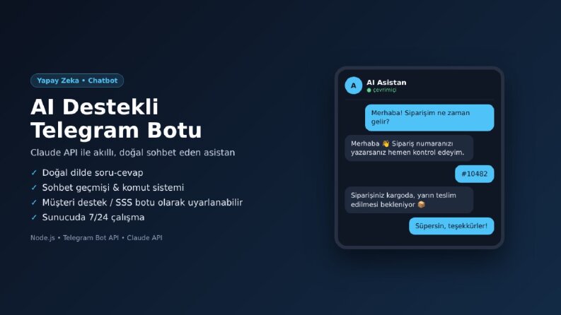 Yapay Zeka Destekli Telegram Botu (Claude API)