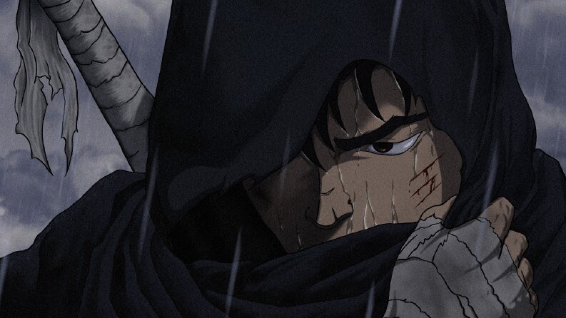 Guts Walking in The Rain - Dijital Çizim