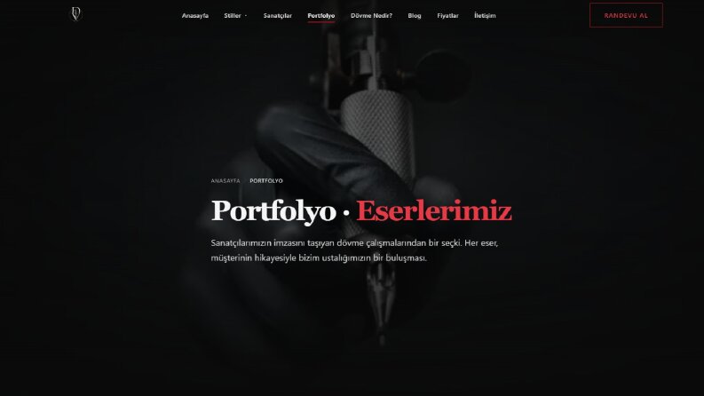 Dövme Sanatçısı - Tanıtım Sitesi 