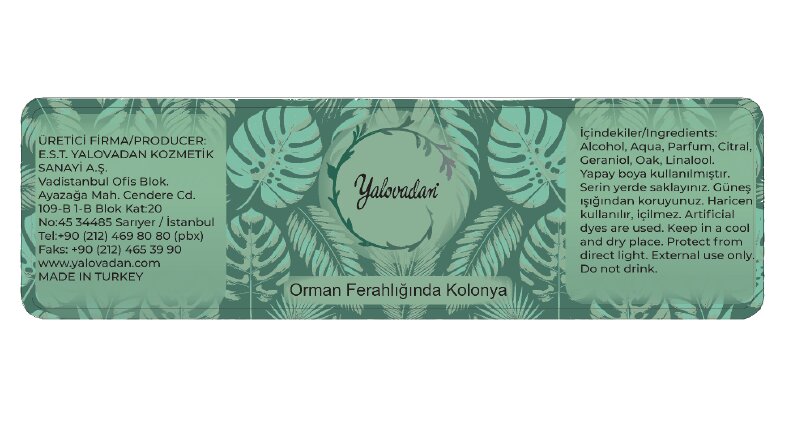 Kolonya - Konsept Ambalaj - Etiket Tasarımı