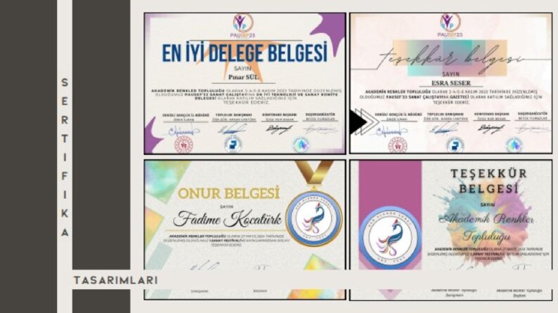 Sertifika-Plaket Tasarımları