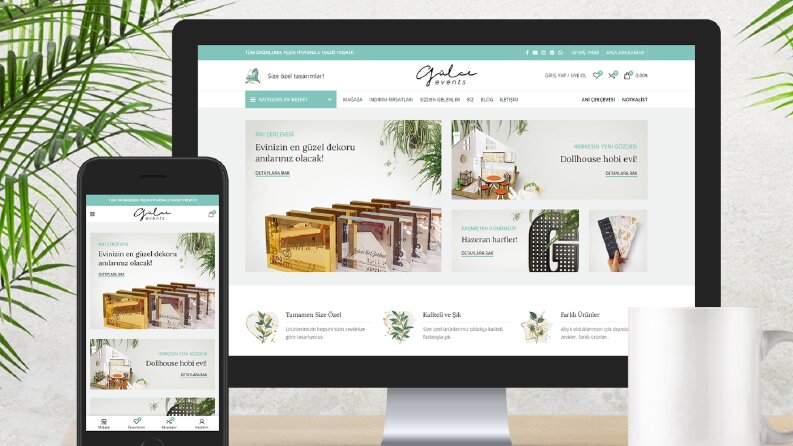 Gülce Events Web Arayüz Tasarımı