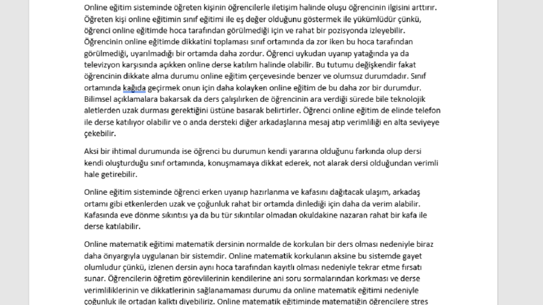 Corona Ve Online Eğitim