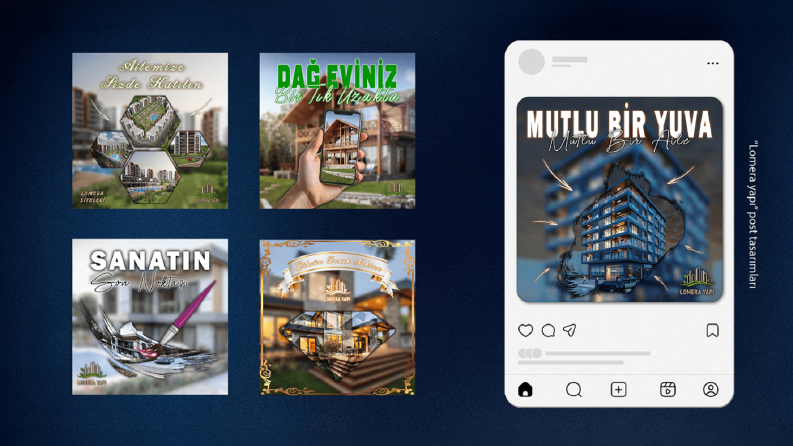 Lumira Yapı İçin Sosyal Medya Post Tasarımları