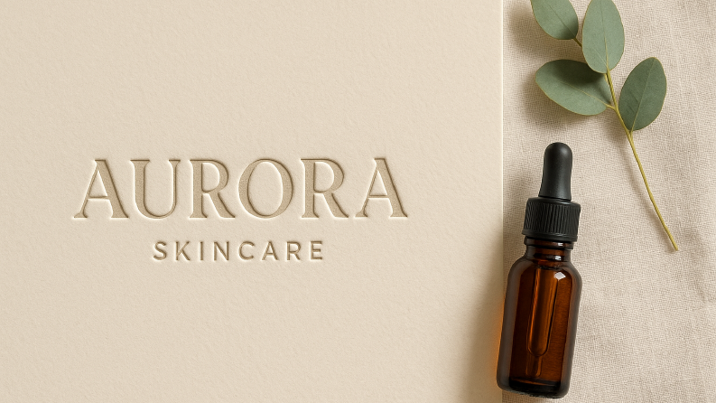 AURORA Skincare – Minimalist Logo Tasarımı