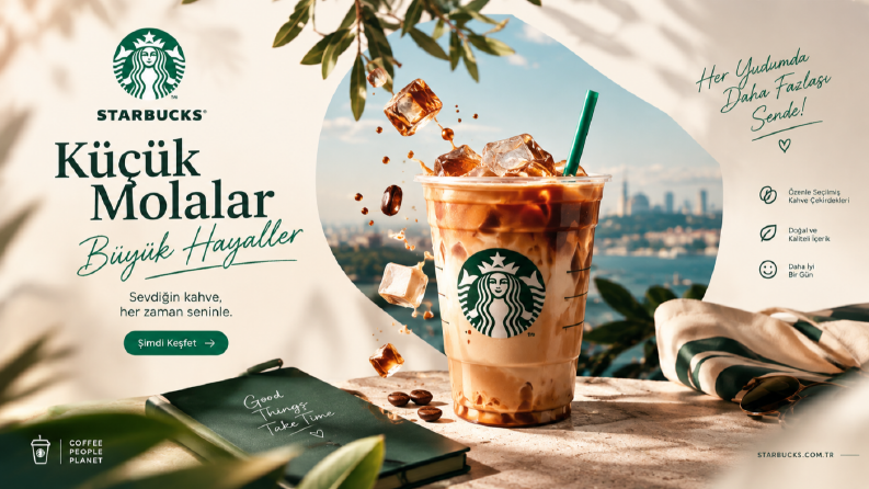 Starbucks Örnek Banner Çalışma