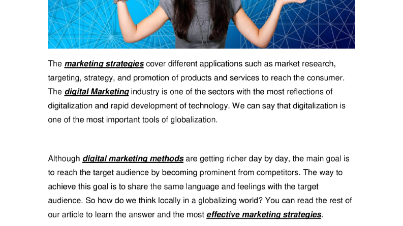 Anahtar kelime odaklı ingilizce seo uyumlu makale