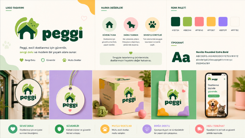 Peggi Logo Tasarımı ve Marka Kimliği