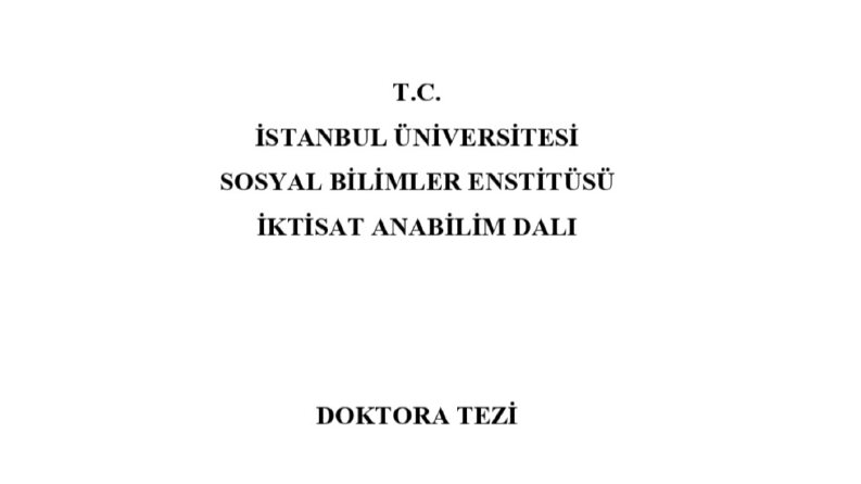 İstanbul Üniv.-Sosyal Bil. Enst. Tezler (Y. Lisans-Doktora)