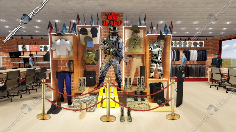 Askeri Malzeme Showroom Tasarımı