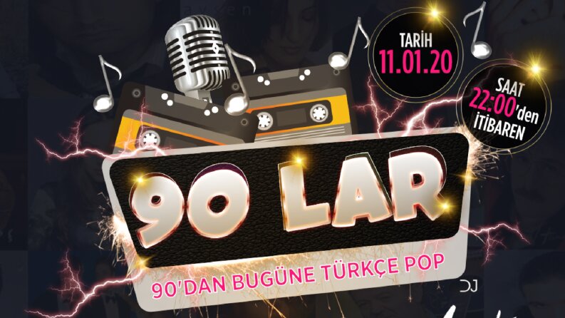 Çatı Events 90's Parti Posteri