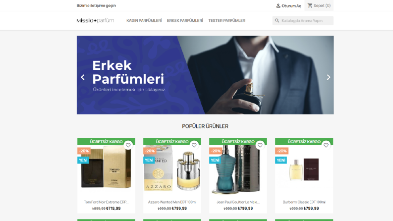 Missio Parfüm E-Ticaret Sistemleri