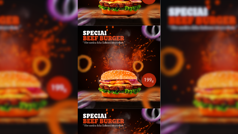 BurgerKing Burger Post Tasarımı